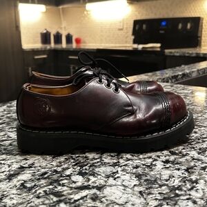 SOLD Classic Rub-off 90s Grinder Shoes | Oxblood | Size 7